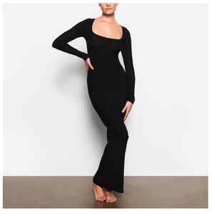 Skims soft lounge long sleeved dress
